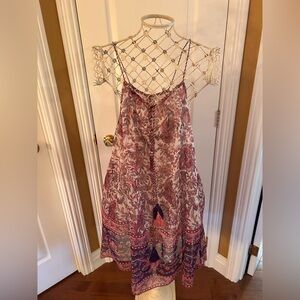 Boho Floral Print Spaghetti Strap new